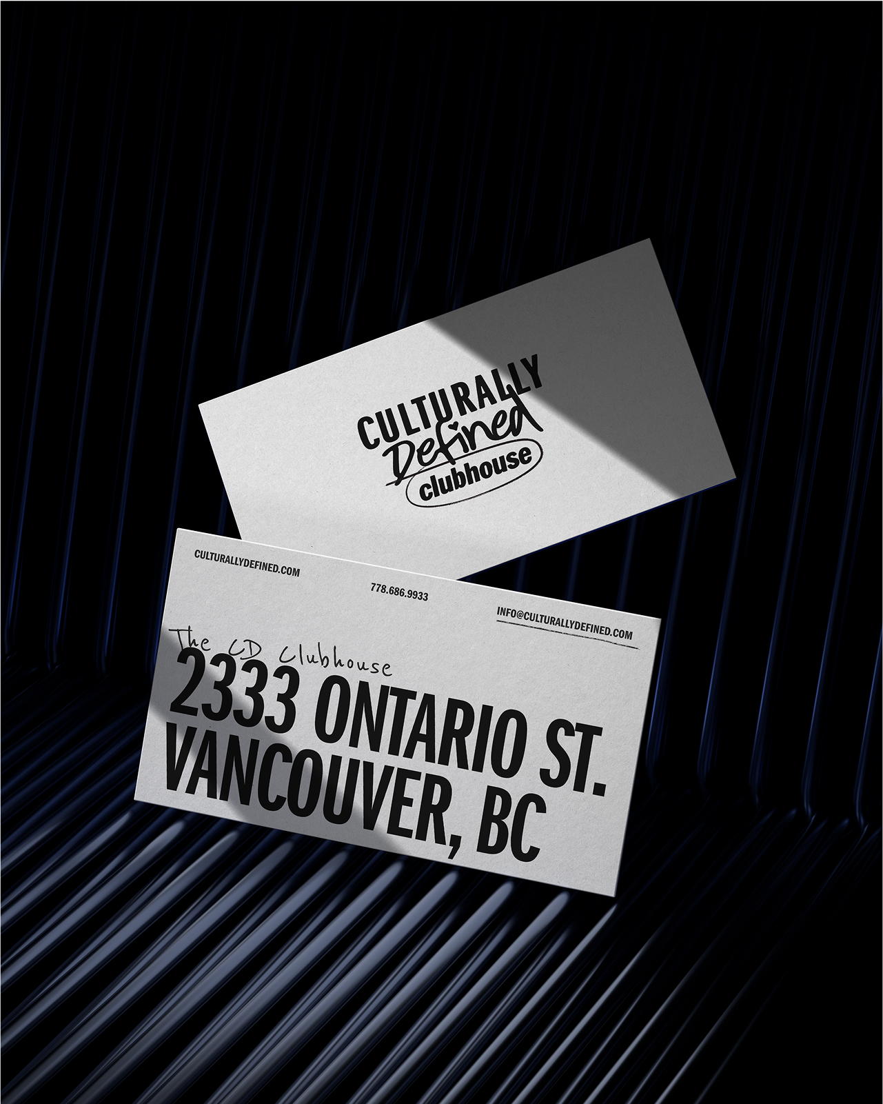 Brand identity for Culturally Defined, a dance studio in Vancouver celebrating dance, self-expression, and hip-hop culture.