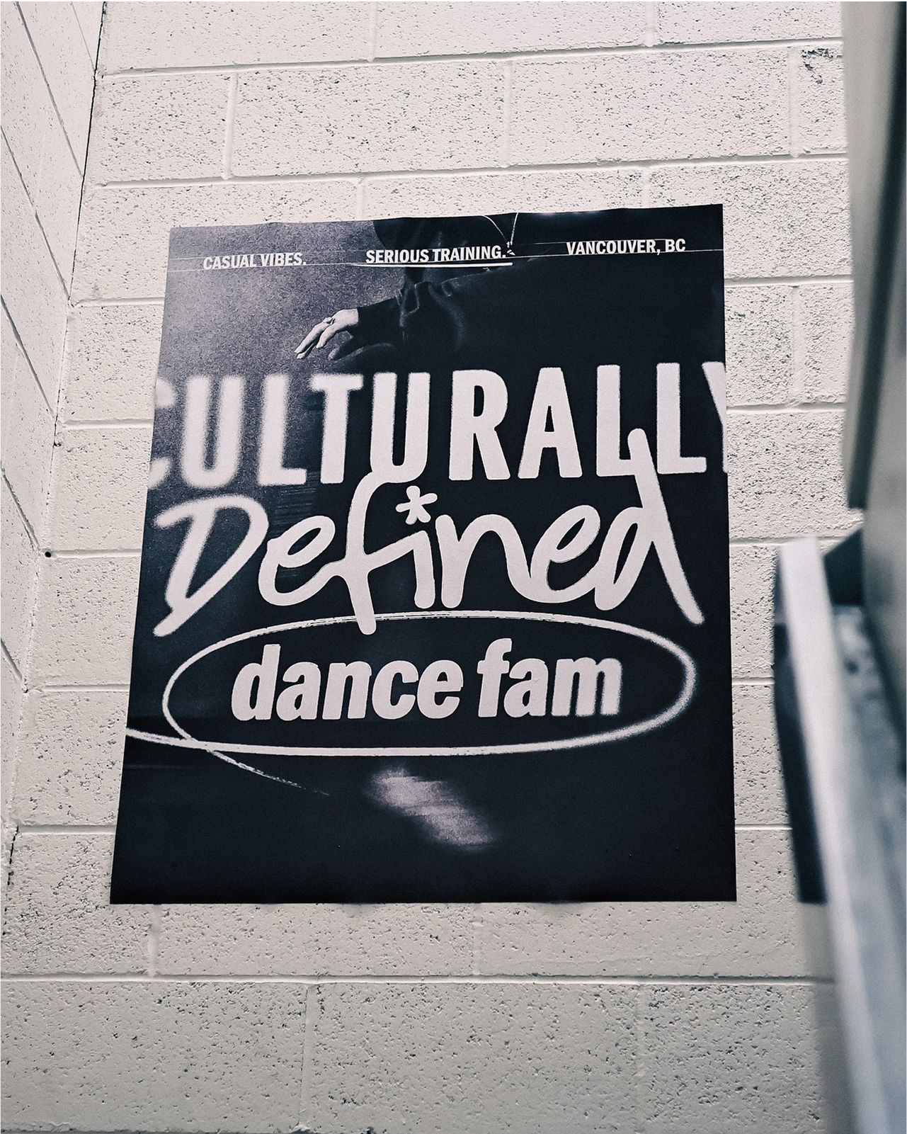 Brand identity for Culturally Defined, a dance studio in Vancouver celebrating dance, self-expression, and hip-hop culture.