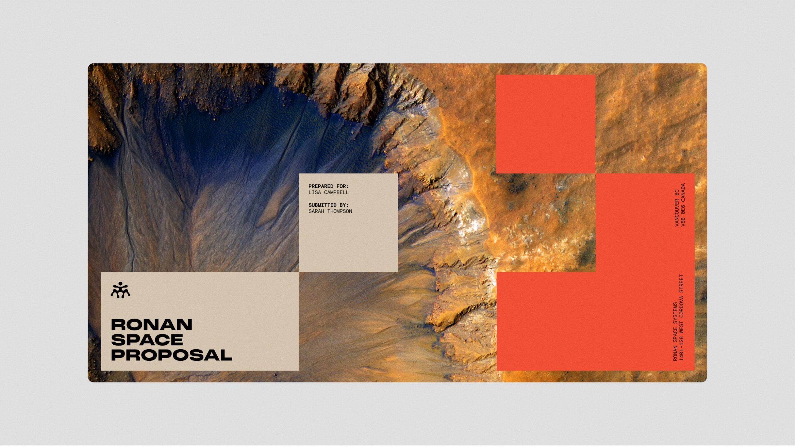 Branding, 3D design, design system for Ronan Space Systems—designed to feel human, strange, and future-facing, grounded in the idea of legacy and cosmic ambition.