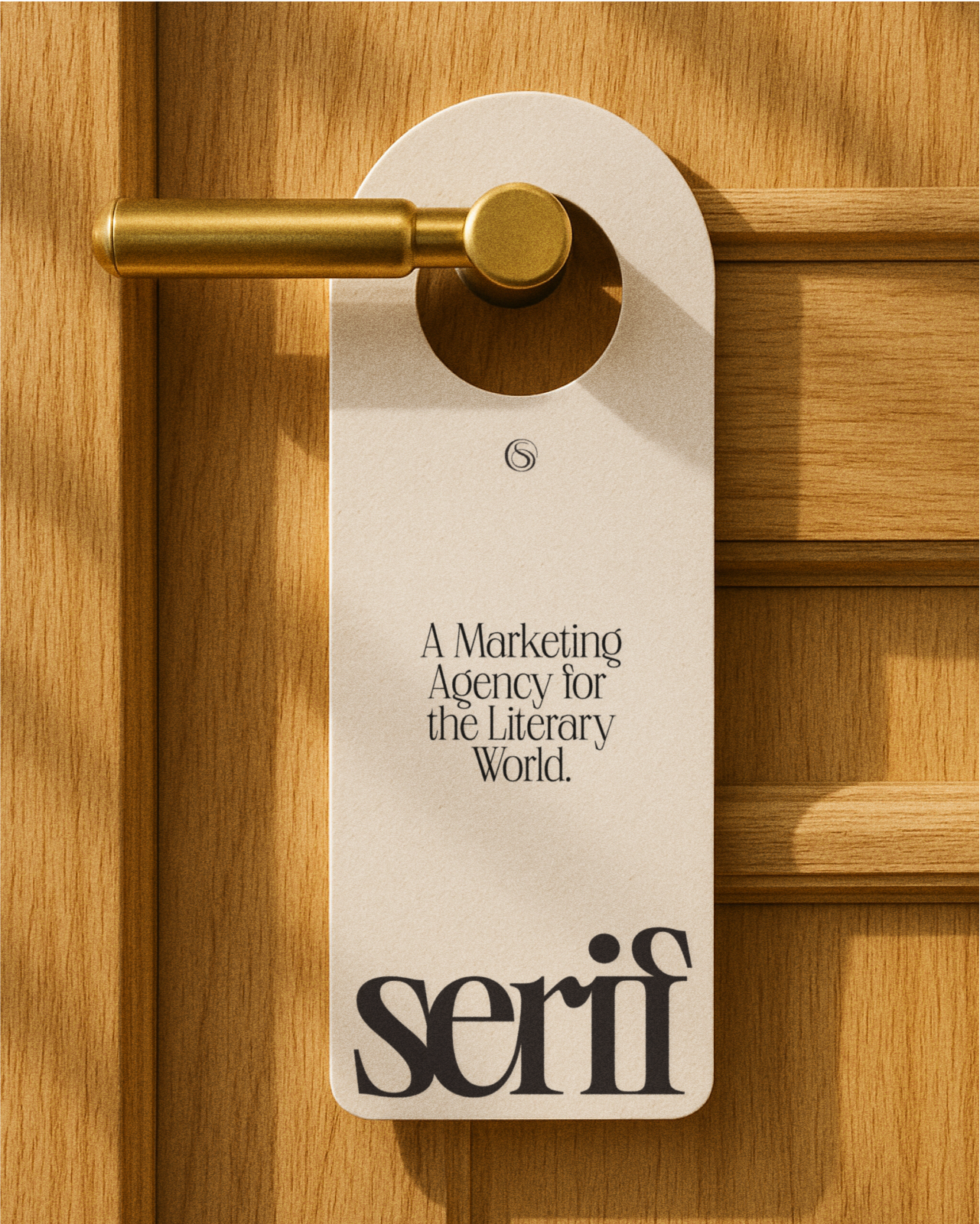 Brand identity for Serif, a literary marketing and publicity agency with a refined, editorial design system