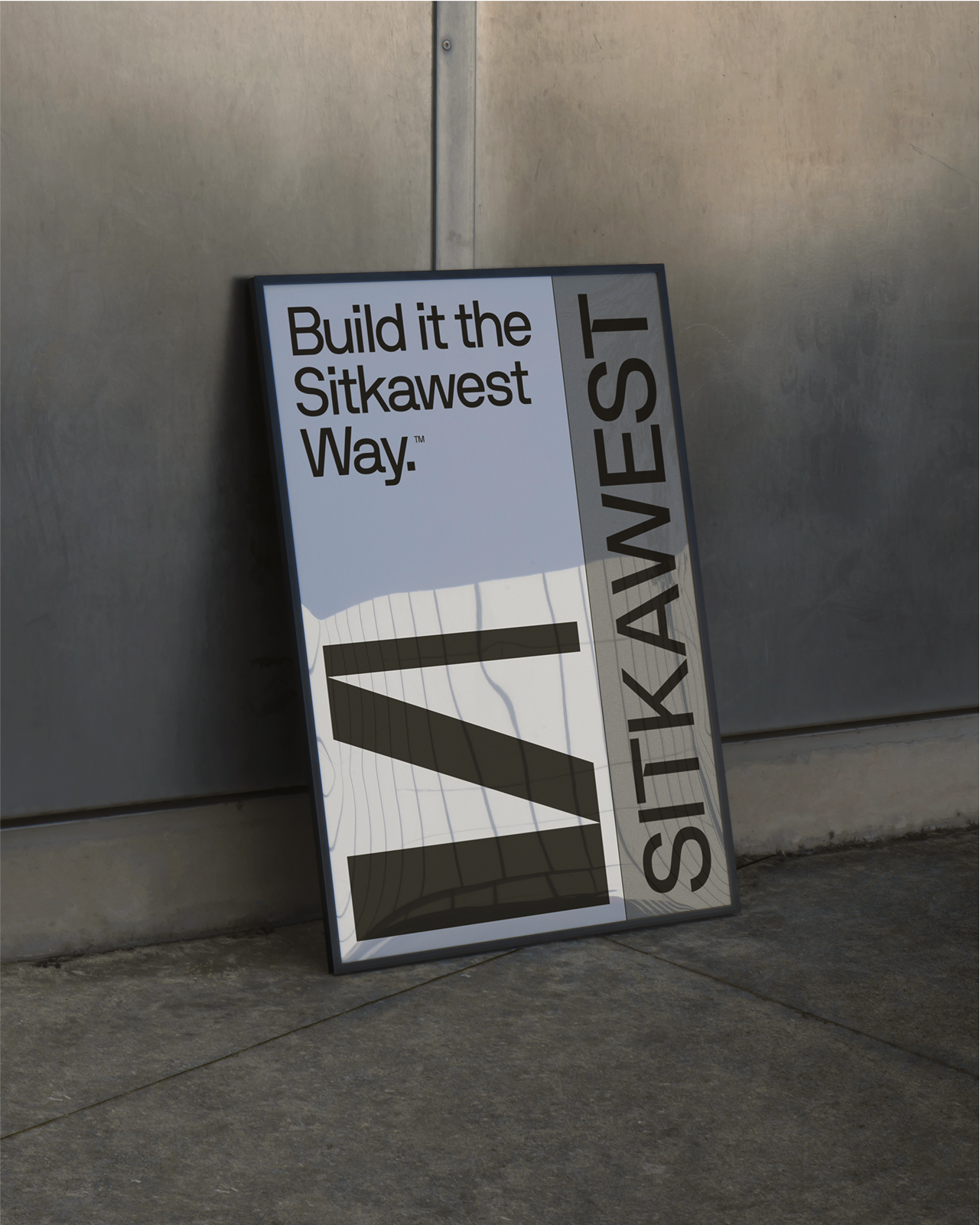 Sitkawest branding and identity design – logo, typography, and visual system for Vancouver-based construction, contracting company.