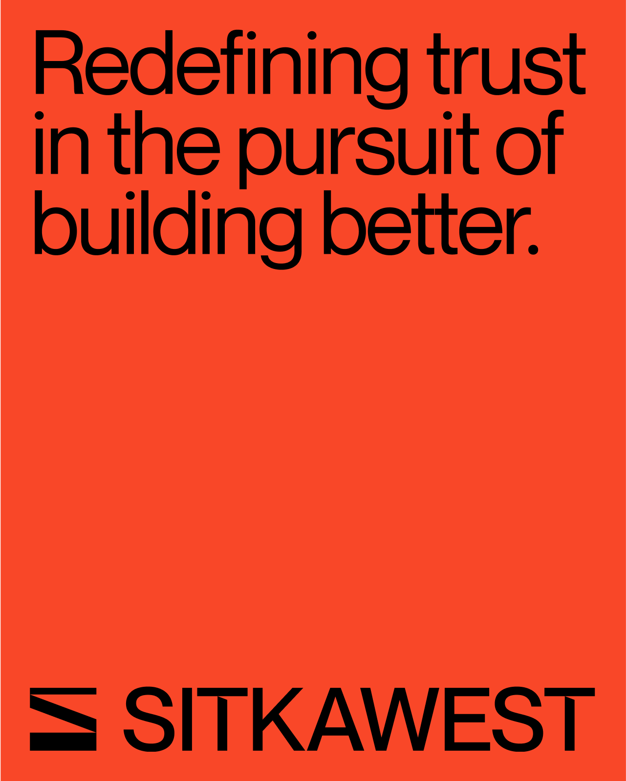 Sitkawest branding and identity design – logo, typography, and visual system for Vancouver-based construction, contracting company.