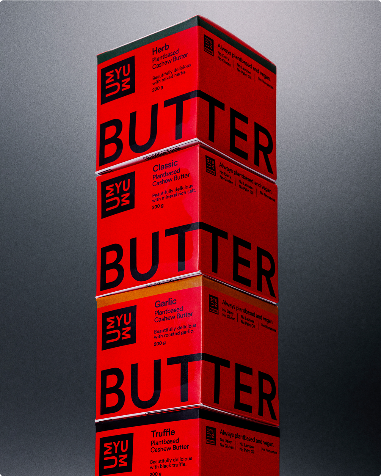 Product photography and art direction for UMYUM Foods packaging by ZAK Design Studio