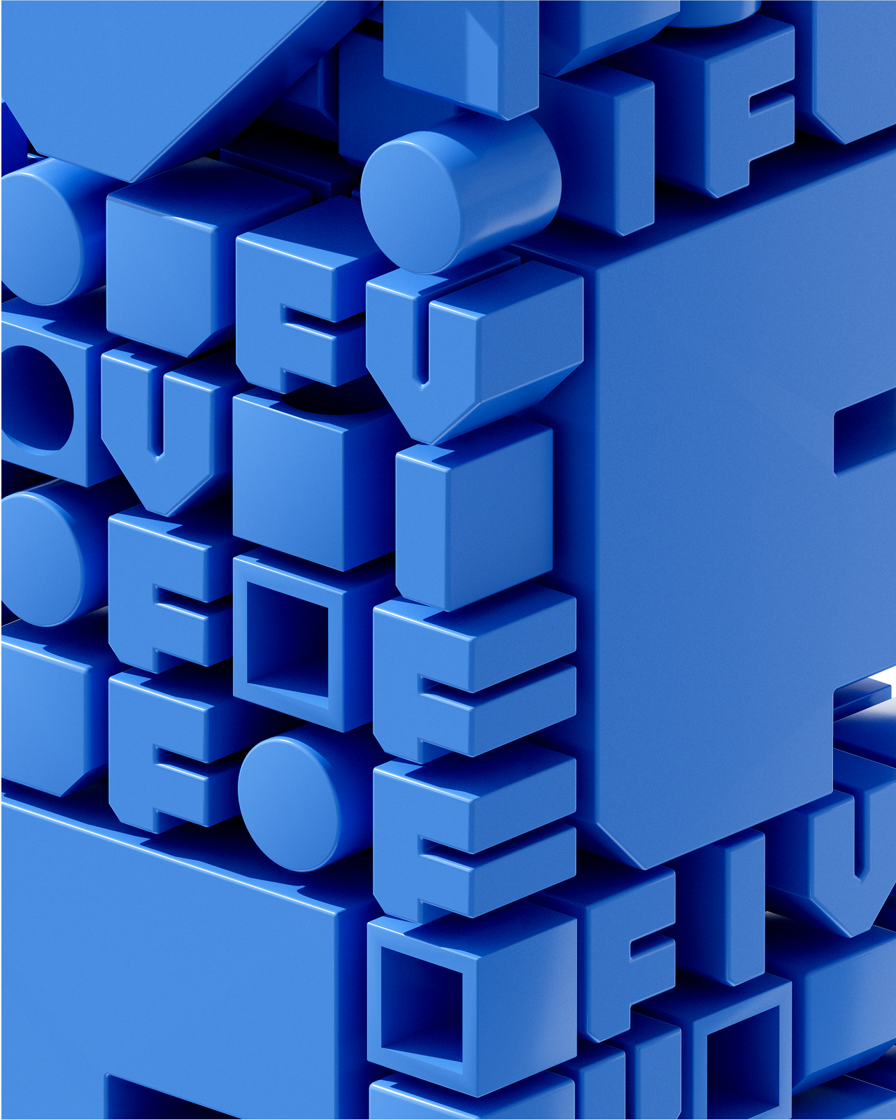 2024 campaign design for the Vancouver Film Festival (VIFF), featuring 3D graphics, a modular design system, and classic typography.